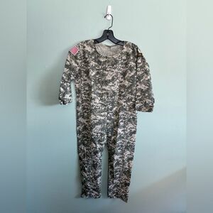 Rubies Boys Camouflage Military-Style Jumpsuit Halloween Costume Sz Medium